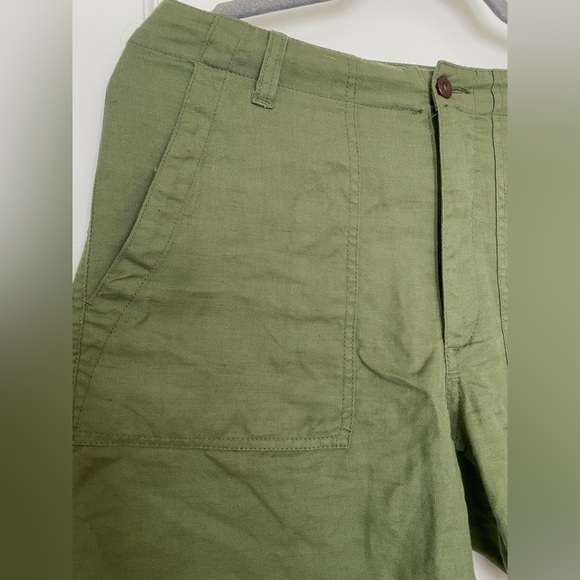 Quiksilver Linen Shorts in Olive Size 29 - Picture 2 of 6